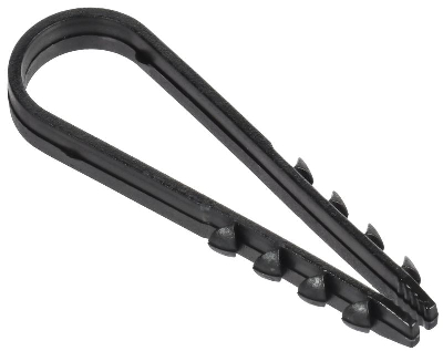 Дюбель-хомут 11х18мм для круглого кабеля нейлон черн. (уп.100шт) GENERICA UDH13-11-18-100-K02-G