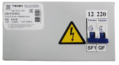 Ящик с понижающим трансформатором ЯТП 0.25 230/42 (2 авт. выкл.) IP31 TOKOV ELECTRIC TKE-TT12-42-250