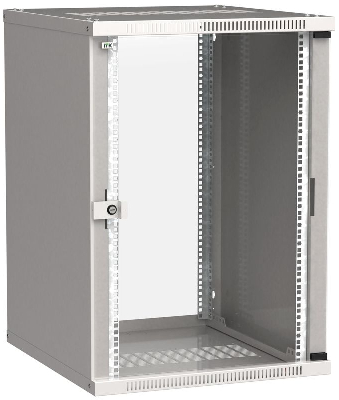 Шкаф LINEA WE 18U 600x650мм дверь стекло сер. ITK LWE3-18U67-GF