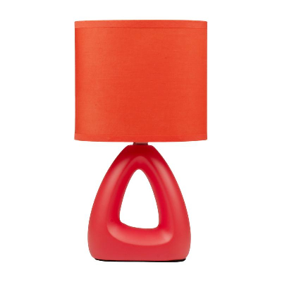 Светильник настольный JH2-01-og E14 IP20 170х100х300мм керамика; ткань; PVC-пластик оранж. JazzWay 5062290