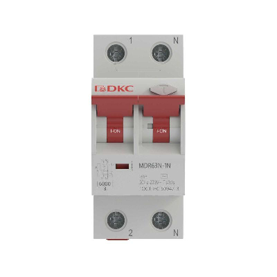 Выключатель автоматический дифференциального тока 2п (1P+N) C 16А 30мА тип A 6кА MDR63N YON MDR63N-1N2C16-A
