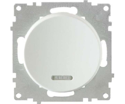Выключатель 1-кл. СП Florence 10А IP20 с подсветкой механизм бел. (1E31701300) OneKeyElectro 2172778