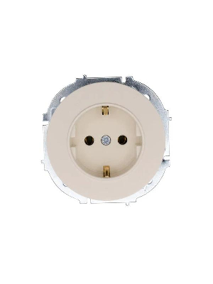 Розетка 1-м OSEN IP20 16А с заземл. ПБТ механизм сл. кость LEZARD 743-9088-122B