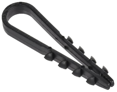 Дюбель-хомут 5х10мм для круглого кабеля нейлон черн. (уп.100шт) GENERICA UDH13-05-10-100-K02-G