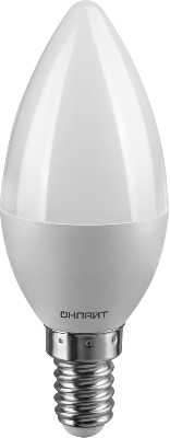 Лампа светодиодная 71 633 OLL-C37-8-230-4K-E14-FR 8Вт свеча 4000К нейтр. бел. E14 800лм 176-264В ОНЛАЙТ 71633