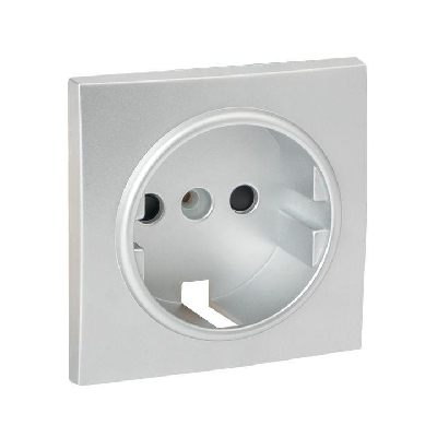 Панель лицевая Валенсия для розетки 1-м 16А защ. шторки с заземл. сталь PROxima EKF ESR16-L-028-30