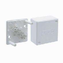 Коробка распределительная ОП 55х55х30мм с клемм. бел. PE 410142Б