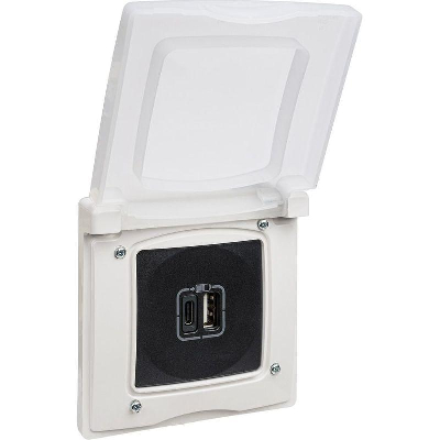 Рамка 1-м Etika IP44 с защ. крышкой бел. IEK 672550