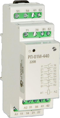 Реле промежуточное РП-01М-440 12В 50Гц/пост. максимальный коммутируемый ток контактов 8А 4з+4р УХЛ4 Реле и Автоматика A8223-34124905