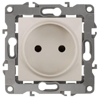 Розетка 1-м СП Эра12 12-2105-02 16А IP20 16AX 250В 2P механизм сл. кость Эра Б0018255