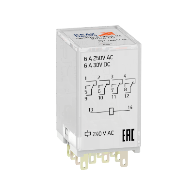 Реле промежуточное OptiRel G RP55-34-220D-6-CO/I КЭАЗ 281139