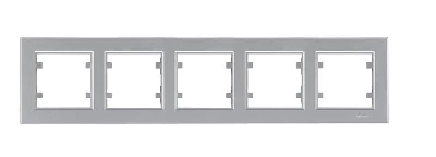 Рамка 5-м Karea горизонт. сереб. Makel 56065705
