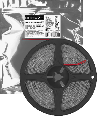 Лента светодиодная 90 669 OLS-2835CW120-9.6-IP65-24V (уп.5м) ОНЛАЙТ 90669