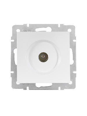 Розетка телевизионная проходная TV 1-м СП Vesna механизм бел. LEZARD 742-0288-129