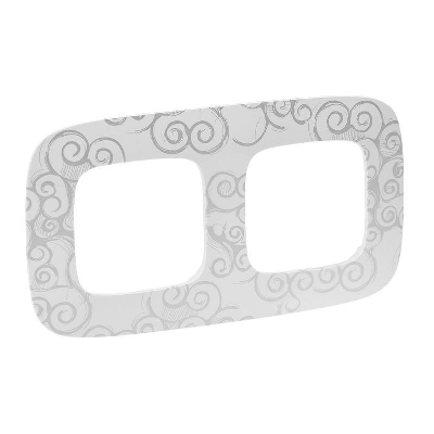 Рамка 2-м Valena Allure универсальная нарцисс хром Leg 754342