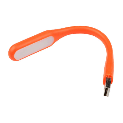 Фонарь-светильник переносной TLD-541 Orange 6LED прорезин. ЗУ USB картон оранж. Uniel UL-00000252