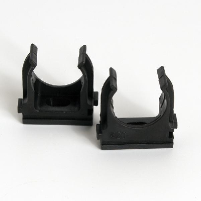 Держатель для труб (клипса) d20мм черн. (уп.100шт) TOKOV ELECTRIC TKE-LC-20-C05/100