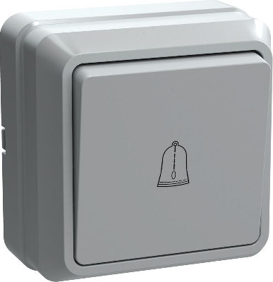 Выключатель кнопочный 1-кл. ОП Октава 10А IP20 ВСк20-1-0-ОБ бел. GENERICA EVO13-K01-10-DC