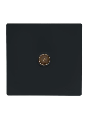 Розетка 1-мест. TV оконечная черн. бархат LEZARD 752-4200-130