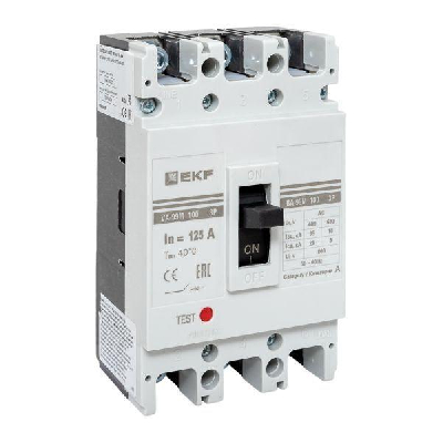 Выключатель автоматический 3п 100/125А 35кА ВА-99М PROxima EKF mccb99-100-125m