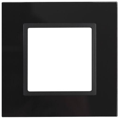 Рамка 1-м 14-5101-05 стекло Elegance черный+антрацит ЭРА Б0034474