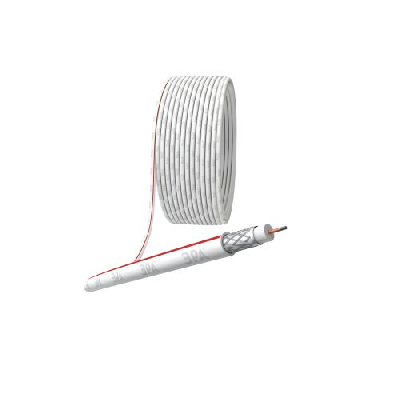 Кабель коаксиальный SAT 50м CCS/оплетка Al 75% PVC 75Ом бел. (м) SL-M-75-PVC100 Simple Эра Б0044607