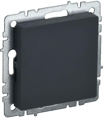 Заглушка c суппортом BRITE МЗ10-БрГ механизм графит IEK BR-PL10-K53