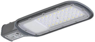 Светильник светодиодный ДКУ 1012-50Ш 5000К IP65 уличный консольный сер. IEK LDKU1-1012-050-5000-K03