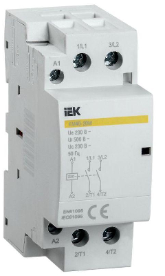 Контактор модульный КМ40-20М AC KARAT IEK MKK11-40-20