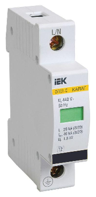 Ограничитель перенапряжения ОПС1-C 1P KARAT IEK MOP20-1-C
