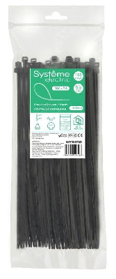 Стяжка кабельная 300х7.6 черн. (уп.100шт) SE IMT30076B