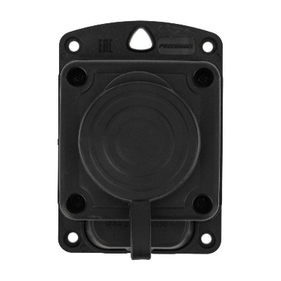 Розетка штепсельная влагозащ. стационарная ОУ 16А IP44 230В 2P+PE каучук PROCONNECT 111-111-4