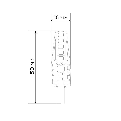 Лампа светодиодная JC-SILICON 2Вт капсула 4000К нейтр. бел. G4 220В  (силикон) Rexant 604-5010