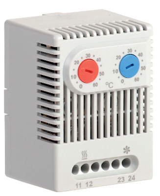 Термостат двухканальный УККт от 0 до +60град.C NO+NC IEK YCE-DTNO-NC-60