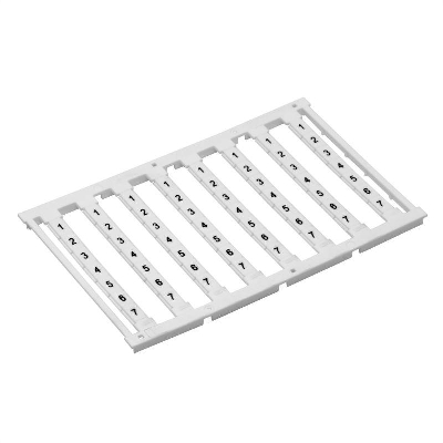 Маркировка для клемм ширина 5мм узкая для клемм Push-in бел. без надписей 1шт = карта из 96 маркеров (уп.10шт) DKC NUPUTUK-5F