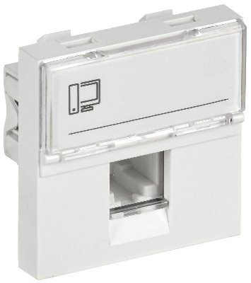 Розетка компьютерная 2мод. РКИ-20-00-П RJ45 кат.5E UTP механизм PRIMER IEK CKK-40D-RI2-K01