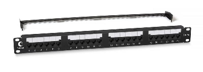 Патч-панель 19дюйм 1U 24 порта RJ45 кат.5E Dual IDC PL2-24-Cat.5e-Dual IDC с задн. кабельн. организатором new Cabeus 10588c