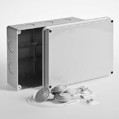 Коробка распределительная ОП 240х195х90мм IP55 без гермовводов Ruvinil 67066