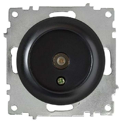 Розетка телевизионная TV 1-м СП Florence механизм черн. (1E21101303) OneKeyElectro 2172819