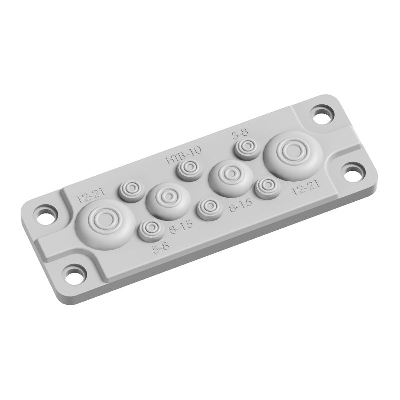 Ввод кабельный FL13 пластик V0 UL94 IP55 +130 - 40град.C (10 отв.) DKC R5HTB10