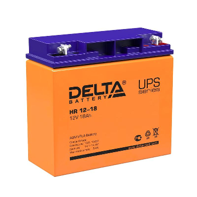 Аккумулятор UPS 12В 18А.ч HR 12-18 Delta 4614010180005