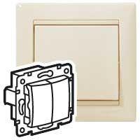 Выключатель 2-кл. СП Valena 10А IP31 механизм сл. кость (DIY-упак.) IEK 695605
