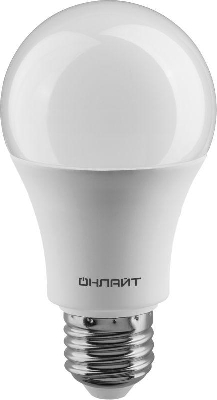 Лампа светодиодная 61 150 OLL-A60-15-230-4K-E27 15Вт грушевидная 4000К нейтр. бел. E27 1500лм 176-264В ОНЛАЙТ 61150