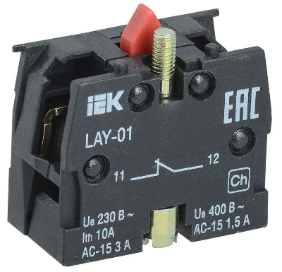 Блок контактный 1р для LAY5 KARAT IEK BDK11