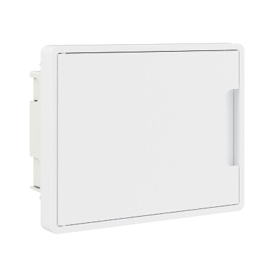 Щиток встраиваемый Фрейм (FRAME) ЩРв-п-8 8мод. с бел. дверцей с 2 шинами PEN на 6 и 8 отверст. бел. DKC F08B1WW