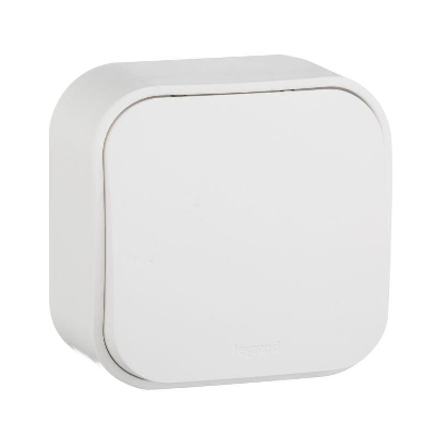 Выключатель кнопочный 1-кл. ОП 6А Quteo бел. Leg 782205