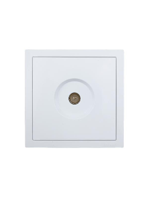 Розетка ТВ оконечная СП ZIMA IP20 бел. LEZARD 704-0288-130