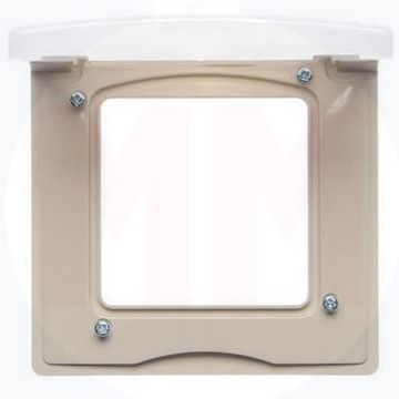 Рамка 1-м СП Etika IP44 с защ. крышкой сл. кость IEK 672560